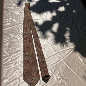 Givenchy Gentleman Paris Paisley Brown Tie